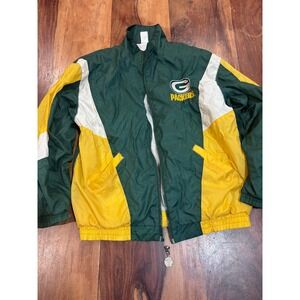 90s vtg Professional Sports Club Green Bay Packers jacket kids XL broken zipper